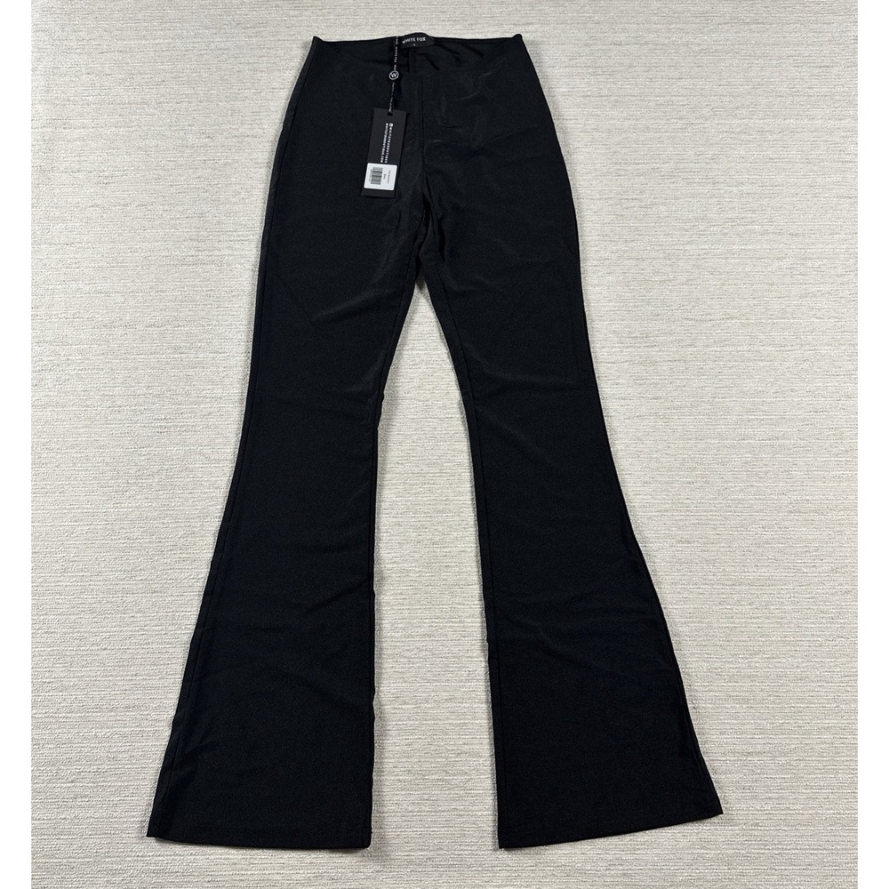 Y2K Flare Dress Pants Stretch White Fox NWT Small Career Business Comfort Pullon